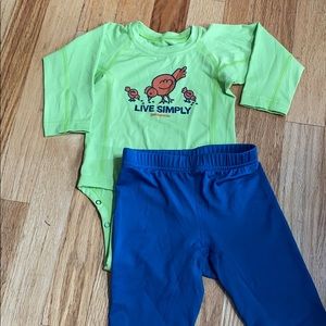 NWT Patagonia long sleeve and pant swim set